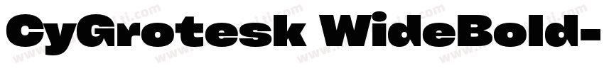 CyGrotesk WideBold字体转换